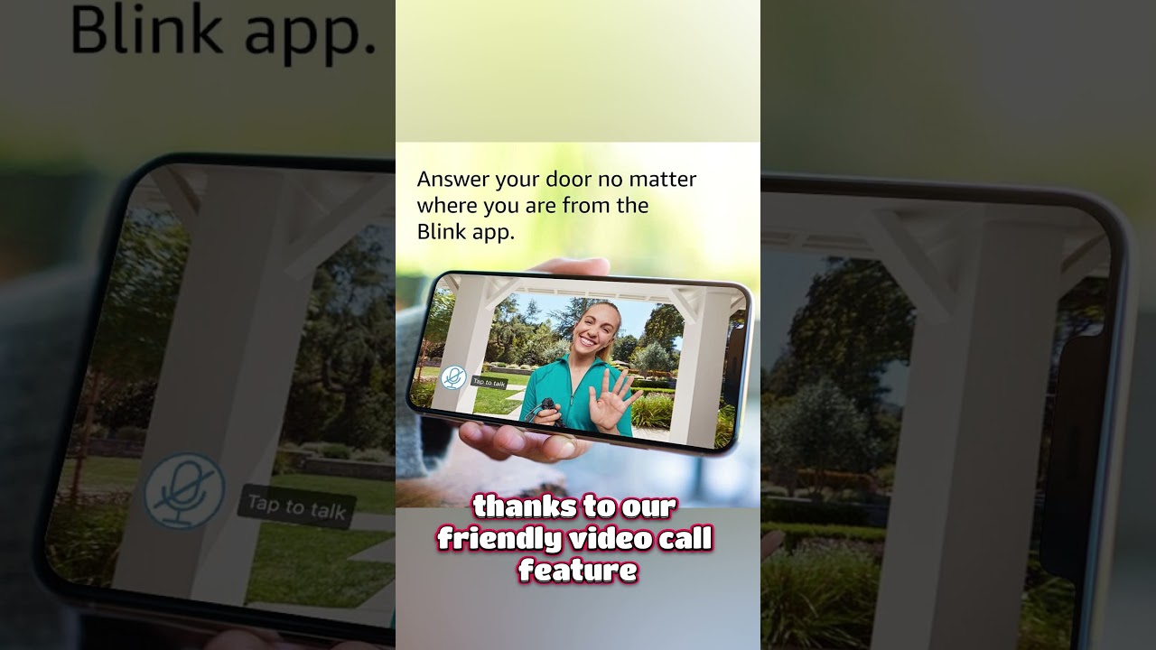 Blink Video Doorbell (newest), Two-way audio, HD video, Alexa 