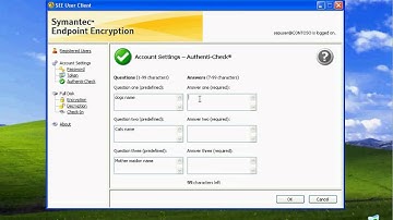 Symantec Endpoint Encryption - User Authenti-Check updating.