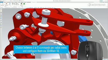 3Dconnexion CadMouse - Using the gesture button and radial menus