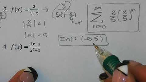 Geometric Power Series Part 1