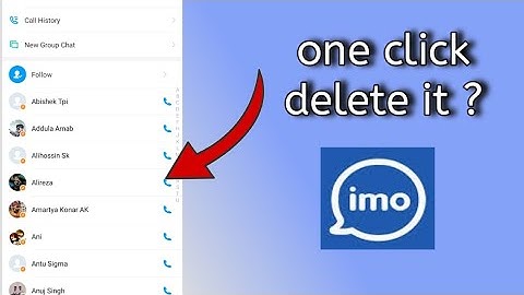Can I delete full IMO contact in one click