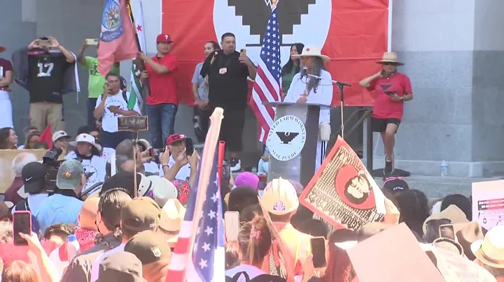 UFW President Teresa Romero speaks at Capitol on f...