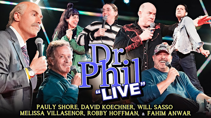 Dr Phil LIVE! With Pauly Shore, David Koechner, Will Sasso and more!