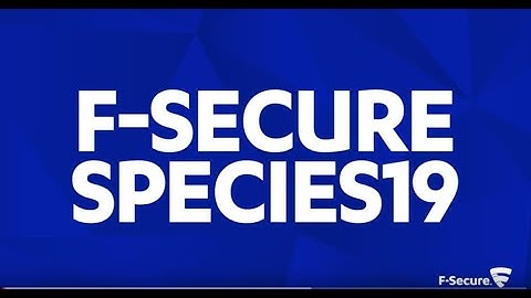 F-Secure SPECIES19 Highlights