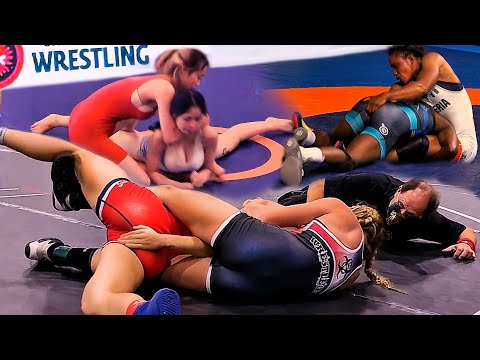 Girls Wrestling Most Aggressive Moves To Victory At Any Cost
