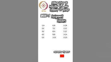 NPTEL IOT ANSWERS    #nptel #nptelcourseanswers  #nptelquiz  #btech #engineering