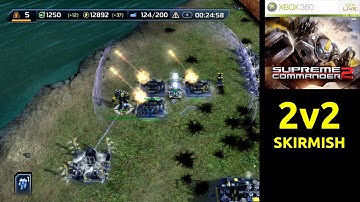 Supreme Commander 2 - Skirmish 2v2 (Hard Difficulty) - Xbox 360/Xbox Series X