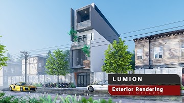 Realistic Render in Lumion | Timelapse #BrushandBreeze #Lumion #Architecture