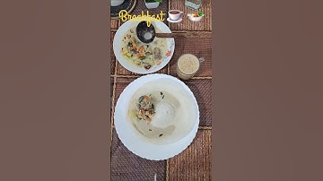 Weekend Breakfast | Appam with Chicken Stew | #food #youtube #breakfast #shorts #shortvideo #kerala