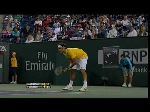 Federer - Harrison 2-0 4t IND2011 Best Roger's points