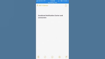 iOS 11 Demo: Combined Notification Center and Lockscreen