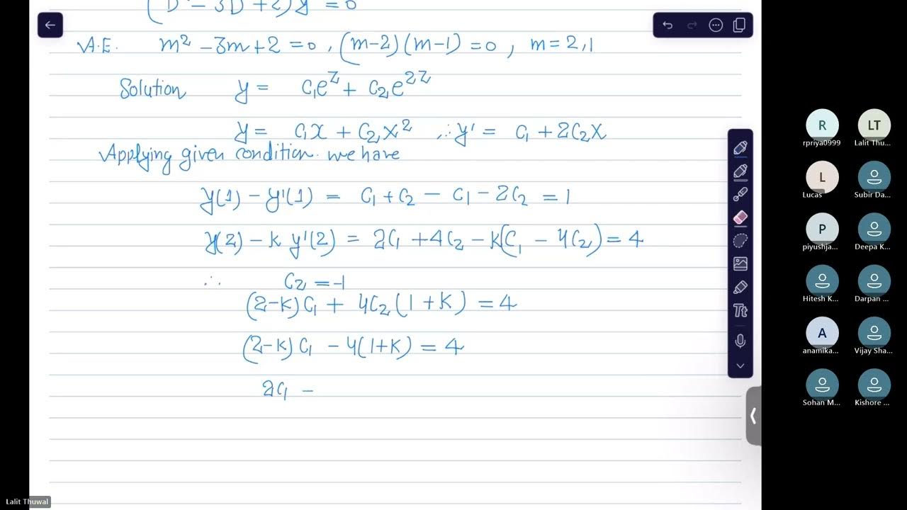 GATE 2024 Mathematics Solutions | Q63: Infinitely Many Solutions in ...