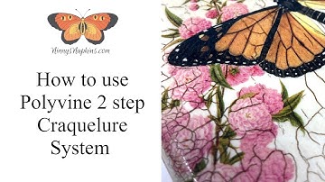 How to use Polyvine Craquelure by Ninnys Napkins