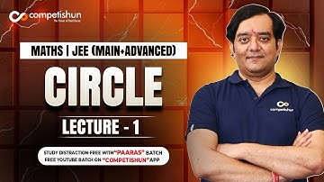 #1- Circle- IIT JEE Maths Online Free video Lectures