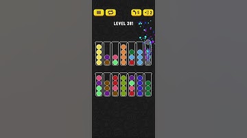 Ball Sort - Color Puzzle Game - Level 381 - Walkthrough SOLVED by RobotPlayer AI!!!