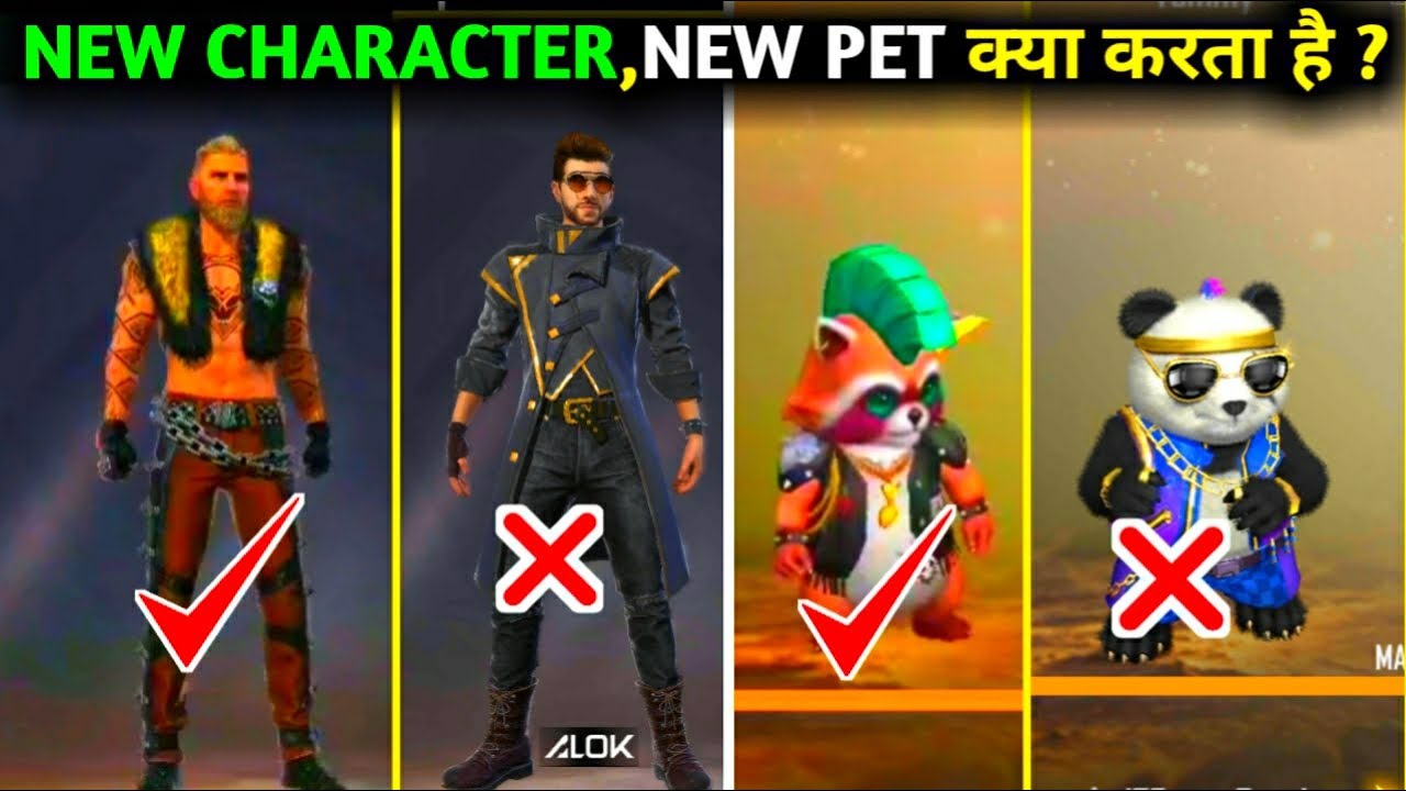 Free Fire New Character Sverr Ability Test New Pet Rockie Ability Test New Update Youtube