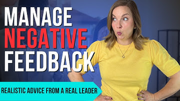 How to Handle Negative Feedback at Work - 7 tips to manage negative feedback productively