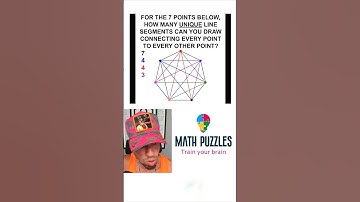 How many unique line segments can you draw?  #mathpuzzles