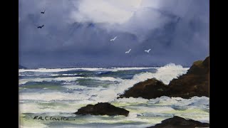 Frank Clarke Simply Painting  A Stormy Sea