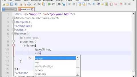 Polymer with IIS: Binding data to properties of a web component