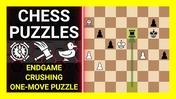Chess Puzzles to Practice. Themes: Endgame, Crushing, One-move puzzle. Learn Chess