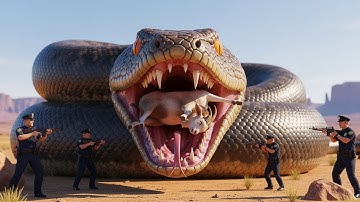 “Terrifying Python Attacks Goats! Brave Shepherd’s Heroic Rescue 😱🐍”