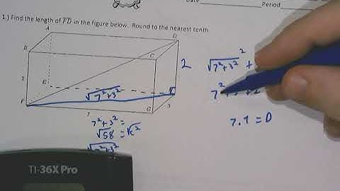 3D Pythagorean theorem: Finding Diagonal