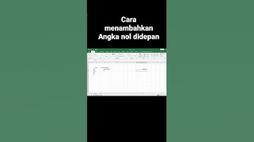 cara menambahkan angka nol didepan nomor handphone #reels #tutorialexcel #belajarexcel #rumusexcel