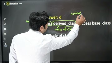 OOP MCQs#20  Which is the correct syntax of inheritance in C++?