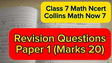 #class7ncertmaths#revision questions 1#mathematics #collinsmathclass7#r-square#marks