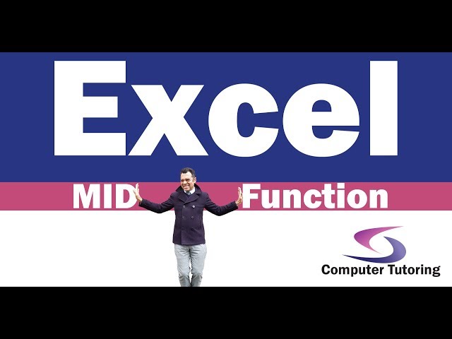 Excel MID function Example including SUBSTITUTE and FIND