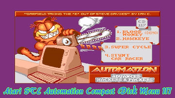 Atari STE Automation Compact Disk Games Music Menu 117 - Love them Chiptunes