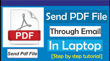 How To Send A Pdf File Through Email In Laptop