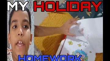 My Holiday Homework 😁