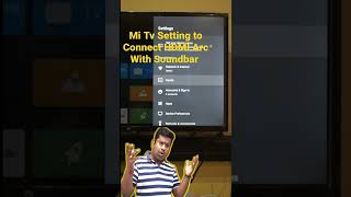 Mi TV Setting to Connect HDMI Arc With Soundbar #shorts #shortfeed #mitv