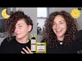 WASHING CURLY HAIR AT NIGHT ROUTINE (wash, styling, diffusing &amp; refresh tips)