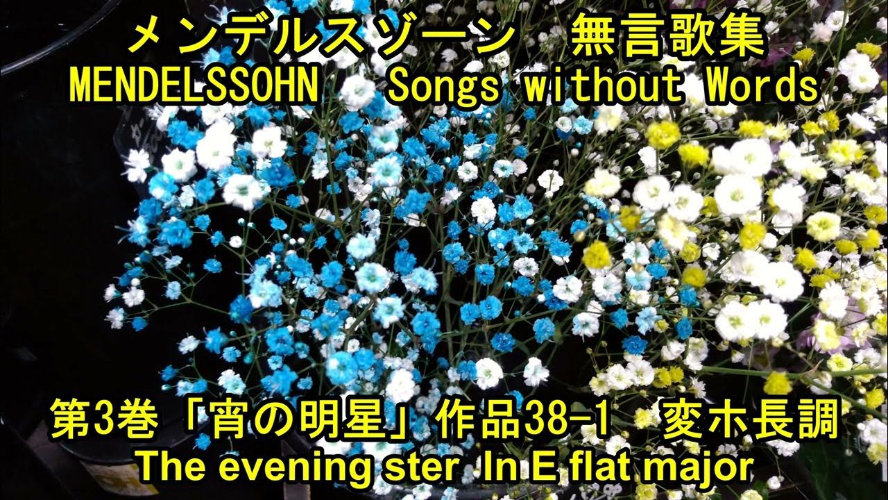 メンデルゾーン 無言歌集 第3巻 作品381 