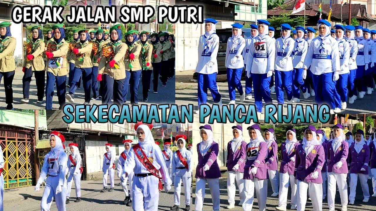 GERAK JALAN SMP PUTRI || SE KECAMATAN PANCA RIJANG || HUT RI YANG KE 79