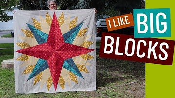 🔷 LARGE SCALE PAPER PIECING - MAKE IT BIG 🔶 MAKE IT FAST ⏩