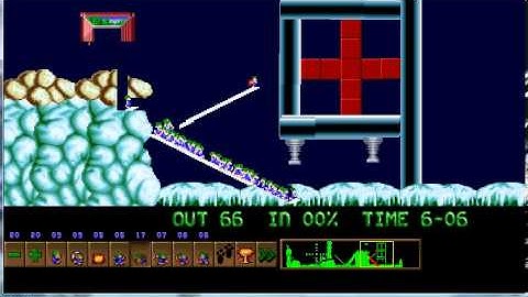 Lemmings Custom Level. The Antartic Voyage