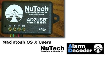 Connecting the AD2USB AlarmDecoder to your Computer running OSX