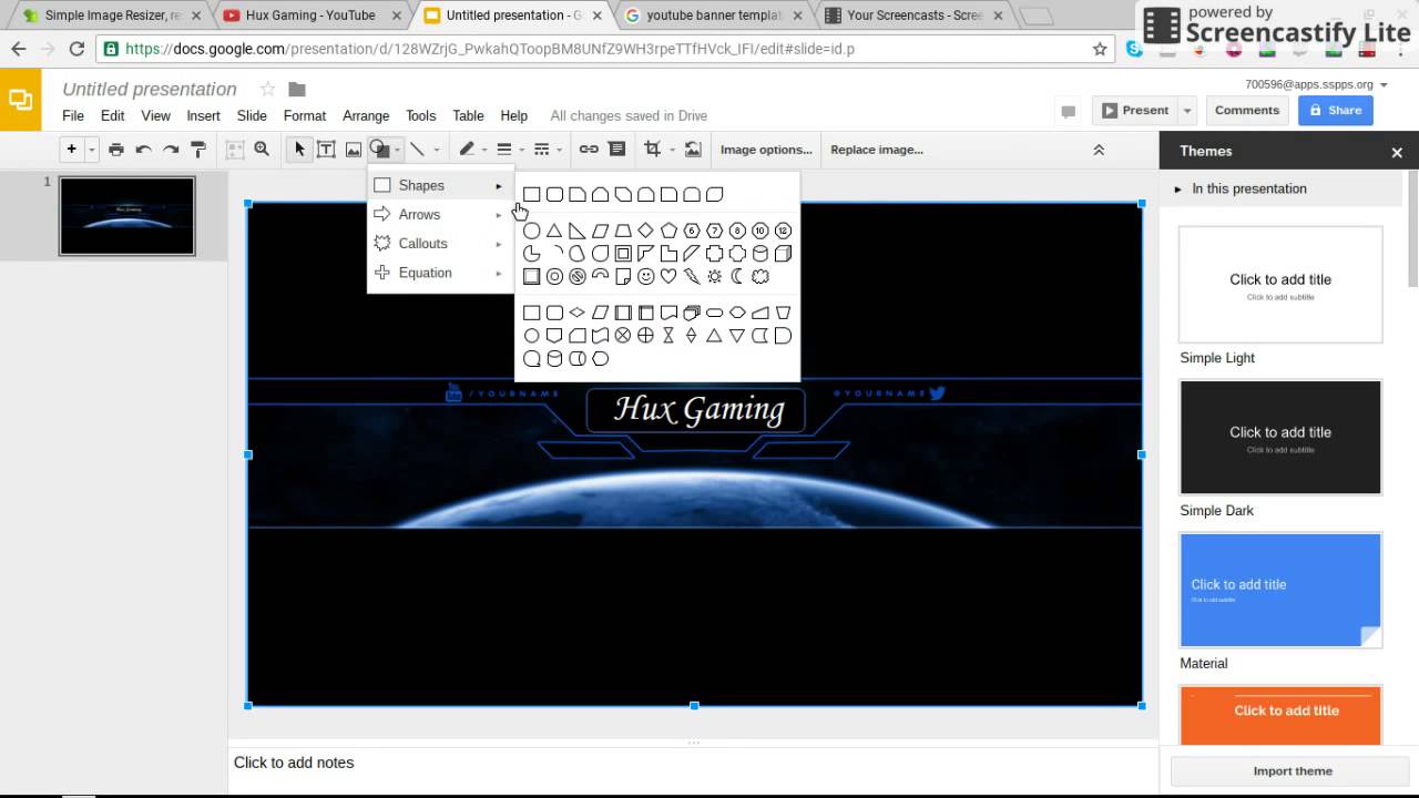 How To Make A Youtube Banner Easy On Chromebook Mac And Windows
