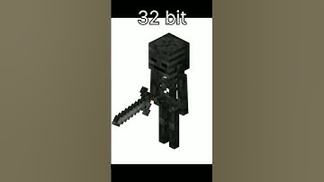 1,2,4,8,16,32,64,128bits Minecraft vizer skeleton #bits #minecraft #youtube #subscribe #skeleton