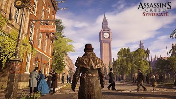 [4K] Walking in 1868 Victorian London (AC Syndicate Ambience)