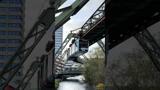 Schwebebahn Wuppertal #Train #Suspension #Railway #River #Germany #Metro #Monorail
