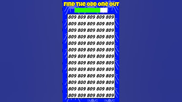 Find The Odd One Out-Numbers Edition (Best Quiz Video) #quiztime #quiz #funquiz #findtheodd