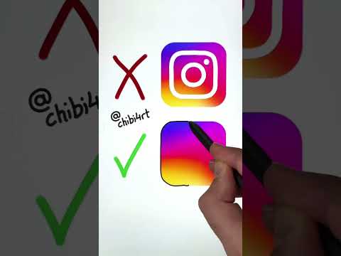 How to draw Instagram logo 😛🎨 #lol #memes #art #shorts