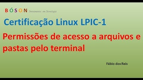 Permissões de acesso a arquivos e pastas pelo terminal Linux