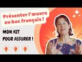 Prsentation de luvre au bac franais  mon kit pour assurer  loral