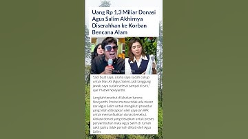 UANG DONASI #agussalim DIALIHKAN KE KORBAN BENCANA ALAM #tehnovi#youtubeshorts#shorts